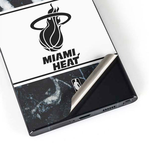 NBA Miami Heat Marble Galaxy S25 Ultra Skin
